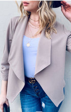 Load image into Gallery viewer, Basic Solid Open Front Blazer with 3/4 Sleeves
