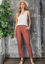 Load image into Gallery viewer, Cinched pants with shirring detail

