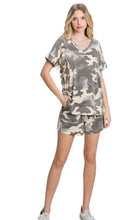 Load image into Gallery viewer, Camo Loungewear Short Set
