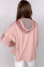 Load image into Gallery viewer, Pink star floral hoodie
