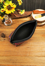 Load image into Gallery viewer, Serape leopard makeup storage bag
