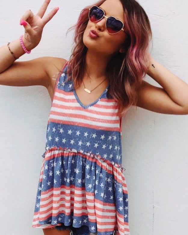 USA stars & stripes tank