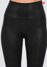 Load image into Gallery viewer, PU Leather Textured Leggings
