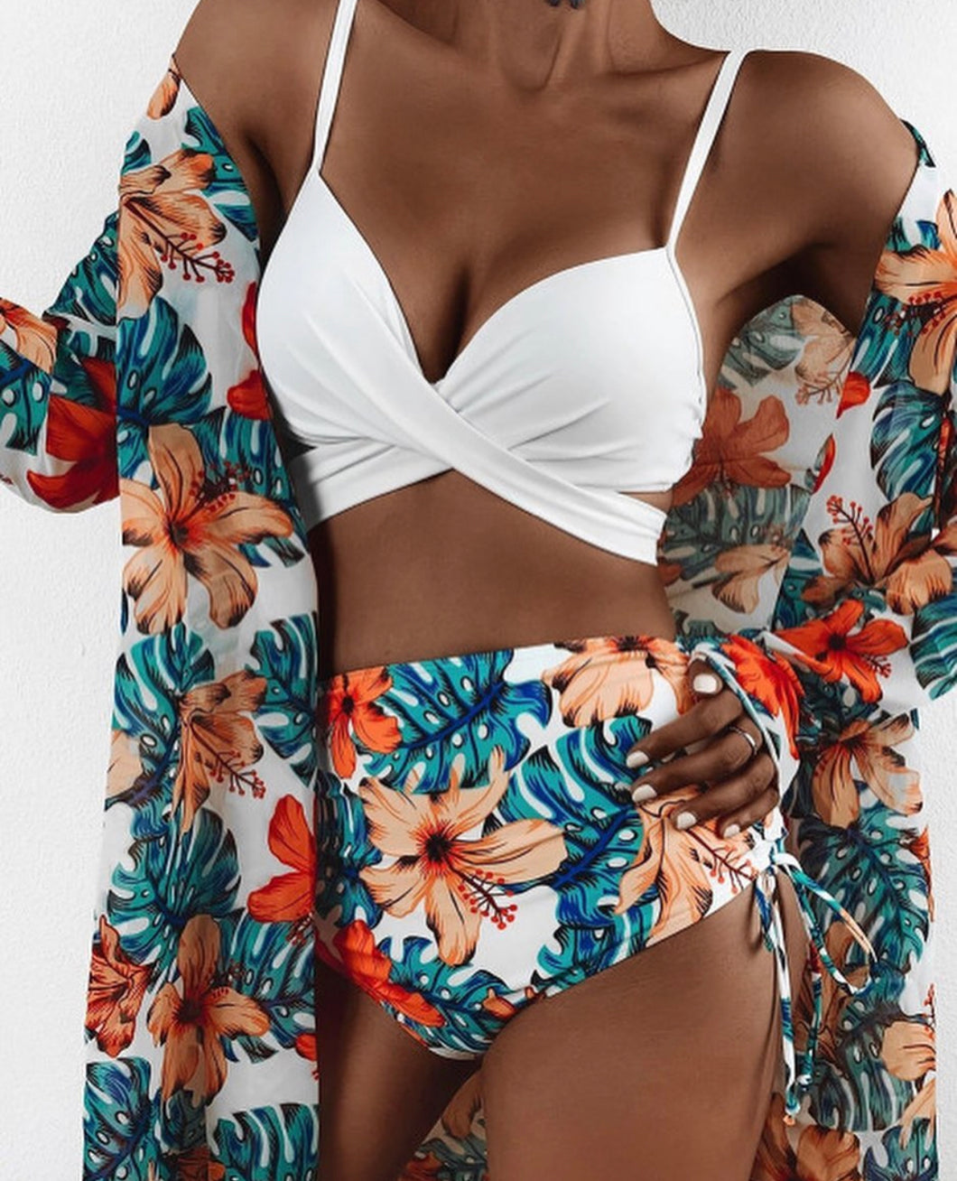 Floral swimsuit set