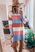 Load image into Gallery viewer, Striped sweater dress
