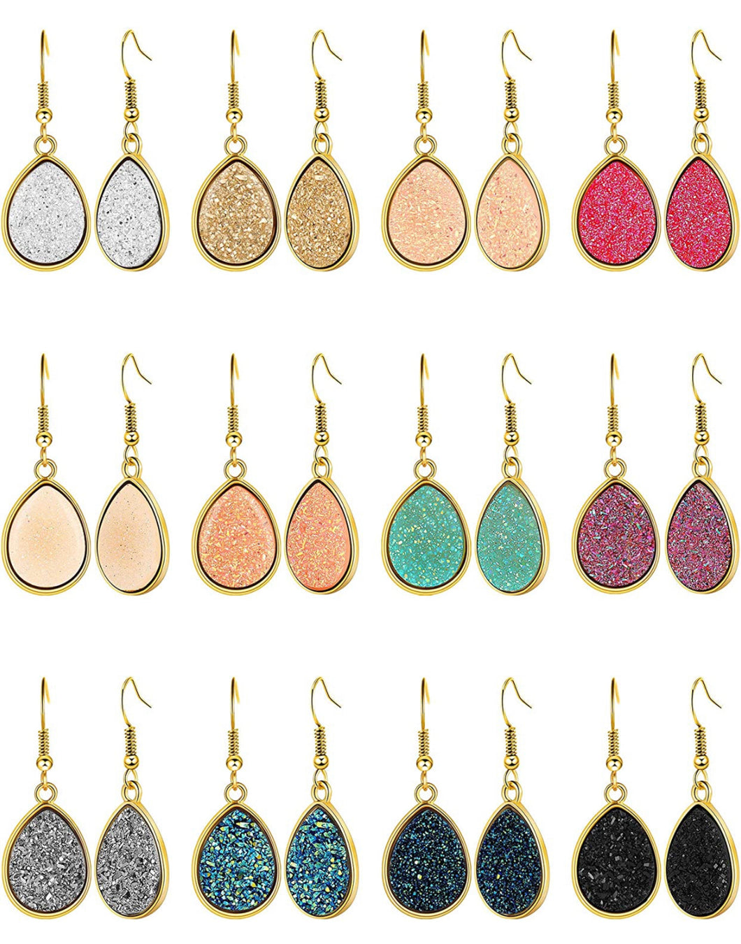 Single Druzy Earrings