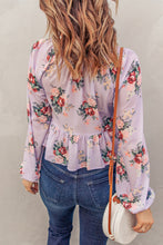 Load image into Gallery viewer, Lavender Floral Blouse
