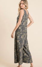 Load image into Gallery viewer, Sleeveless Camo Print Jumpsuit
