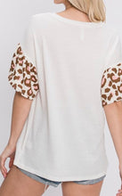 Load image into Gallery viewer, Ruffle Bell sleeve Waffle Top
