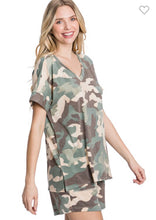 Load image into Gallery viewer, Camo Loungewear Short Set
