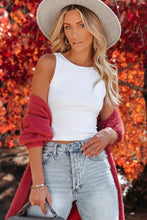 Load image into Gallery viewer, White ribbed crop top
