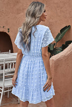 Load image into Gallery viewer, Blue Polka Dot Mini Dress
