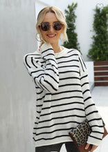 Load image into Gallery viewer, Stripe Crew Neck Sweater
