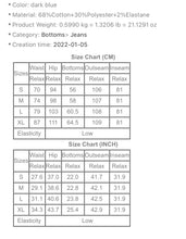 Load image into Gallery viewer, Dark wash distressed flare bottom jeans
