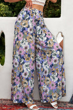 Load image into Gallery viewer, Bohemian floral wide leg pants
