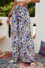 Load image into Gallery viewer, Bohemian floral wide leg pants
