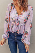 Load image into Gallery viewer, Lavender Floral Blouse
