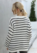 Load image into Gallery viewer, Stripe Crew Neck Sweater
