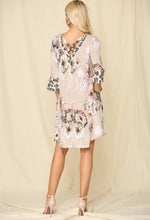 Load image into Gallery viewer, Beige Floral and Leopard Dress
